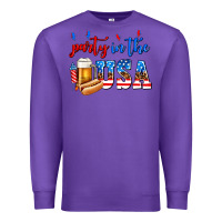 Purple party in the usa Premium Sweatshirt - AdoDesignShop