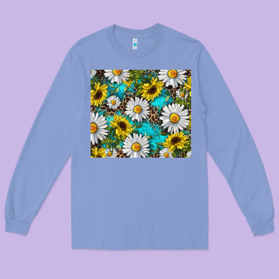 Long Sleeve Tee Daisy and sunflower