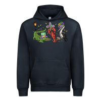 Navy mardi gras alligator crawfish pelican Urban Hoodie - MaliasSmallBusiness