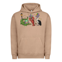 Pigment Burro mardi gras alligator crawfish pelican Urban Hoodie - MaliasSmallBusiness