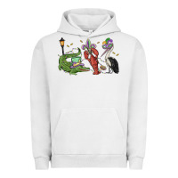 Pigment Lunar Rock mardi gras alligator crawfish pelican Urban Hoodie - MaliasSmallBusiness