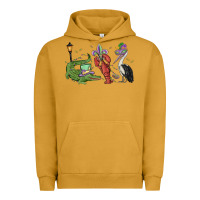 Pigment Peanut Butter mardi gras alligator crawfish pelican Urban Hoodie - MaliasSmallBusiness