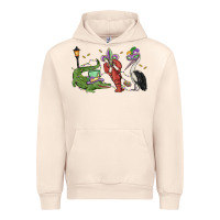 Sandshell mardi gras alligator crawfish pelican Urban Hoodie - MaliasSmallBusiness