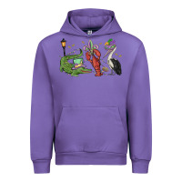 Tulip mardi gras alligator crawfish pelican Urban Hoodie - MaliasSmallBusiness