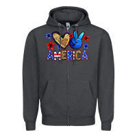 Smoke peace love america Zipper Hoodie - Zillion Design Studio