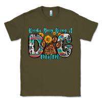Army Green kinda busy being a dog mom Classic Tee - Zillion Design Studio