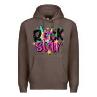 Coffee rock star Premium Hoodie - MaliasSmallBusiness