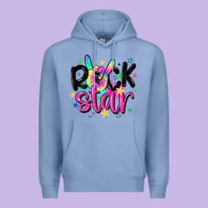 Rock Star Premium Hoodie Designed By Maliassmallbusiness