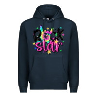 Navy rock star Premium Hoodie - MaliasSmallBusiness