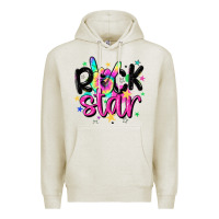 Oatmeal Heather rock star Premium Hoodie - MaliasSmallBusiness