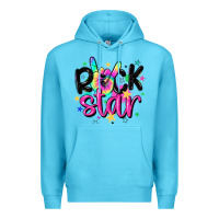 Ocean Blue rock star Premium Hoodie - MaliasSmallBusiness