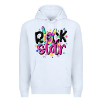 White rock star Premium Hoodie - MaliasSmallBusiness