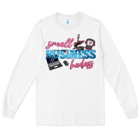 White small business badass Long Sleeve Tee - texasbilliewilder