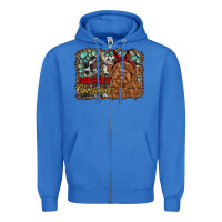 True Royal merry christmas highland cow Zipper Hoodie - RanaPortraitStore