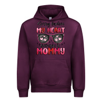 Mauve Wine sorry ladies my heart belongs to mommy Urban Hoodie - MaliasSmallBusiness