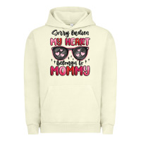 Pigment Pistachio sorry ladies my heart belongs to mommy Urban Hoodie - MaliasSmallBusiness