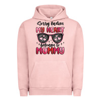 Pigment Salmon sorry ladies my heart belongs to mommy Urban Hoodie - MaliasSmallBusiness