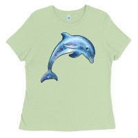Matcha dolphin Ladies Tee - BarkalooDesign