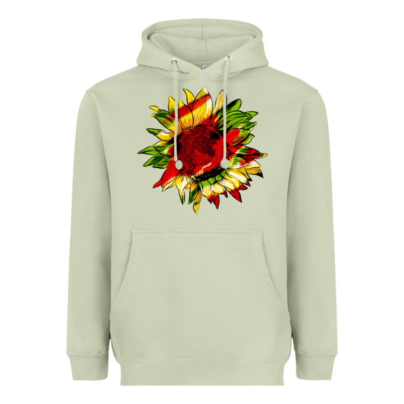 Juneteenth Sunflower Heavyweight Hoodie by HRA Design Shop | Teevron
