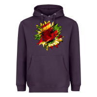 Plum juneteenth sunflower Heavyweight Hoodie - HRA Design Shop
