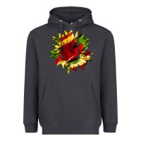 Smoke juneteenth sunflower Heavyweight Hoodie - HRA Design Shop