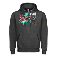 Charcoal Heather grad squad Zipper Hoodie - Zillion Design Studio