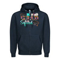 Navy grad squad Zipper Hoodie - Zillion Design Studio