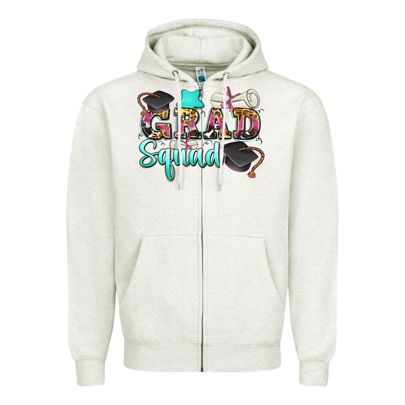 Grad Squad Zipper Hoodie by Zillion Design Studio | Teevron