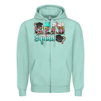 Seafoam grad squad Zipper Hoodie - Zillion Design Studio