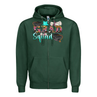 Sports Green grad squad Zipper Hoodie - Zillion Design Studio