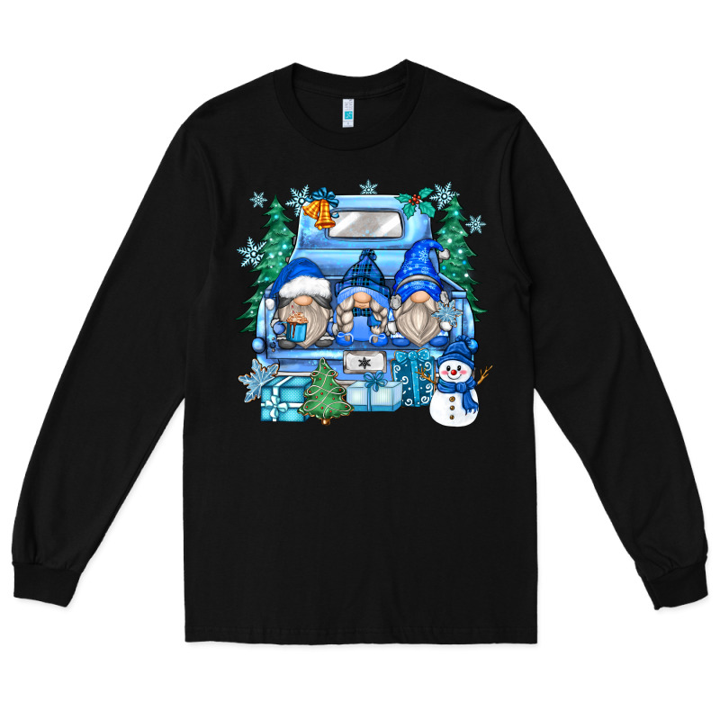 Snowman Gnome Truck Long Sleeve Tee by Zillion Design Studio | Teevron