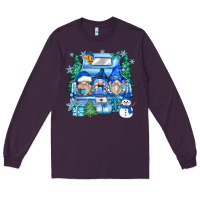 Plum snowman gnome truck Long Sleeve Tee - Zillion Design Studio