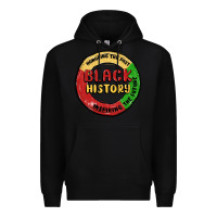 Black honoring the past inspiring future Premium Hoodie - MaliasSmallBusiness