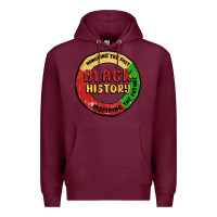 Burgundy honoring the past inspiring future Premium Hoodie - MaliasSmallBusiness