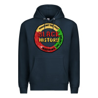 Navy honoring the past inspiring future Premium Hoodie - MaliasSmallBusiness