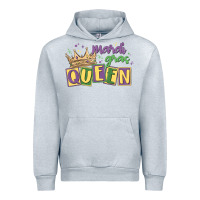Heather Grey mardi gras queen Urban Hoodie - MaliasSmallBusiness