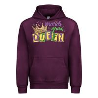 Mauve Wine mardi gras queen Urban Hoodie - MaliasSmallBusiness