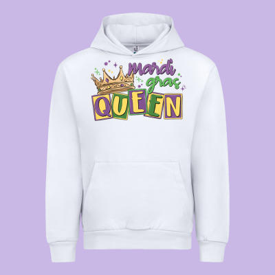 Mardi Gras Queen Urban Hoodie Designed By Maliassmallbusiness