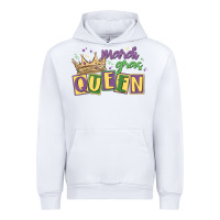 White mardi gras queen Urban Hoodie - MaliasSmallBusiness