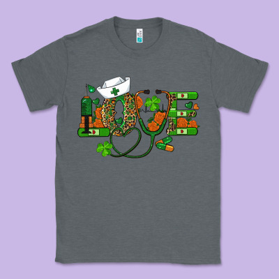 St Patricks Day Love Nurse Classic Tee Designed By Ranaportraitstore