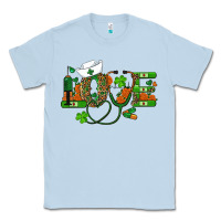 Dusty Blue st patricks day love nurse Classic Tee - RanaPortraitStore