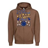 Chestnut loud and proud cheer mom Zipper Hoodie - texasbilliewilder