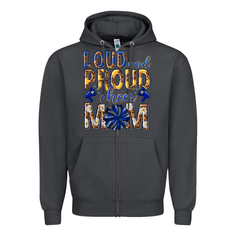 Loud And Proud Cheer Mom Zipper Hoodie by texasbilliewilder | Teevron