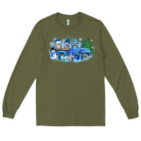 Army Green snow gnome truck Long Sleeve Tee - Zillion Design Studio