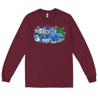 Burgundy snow gnome truck Long Sleeve Tee - Zillion Design Studio