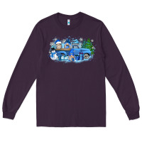 Plum snow gnome truck Long Sleeve Tee - Zillion Design Studio