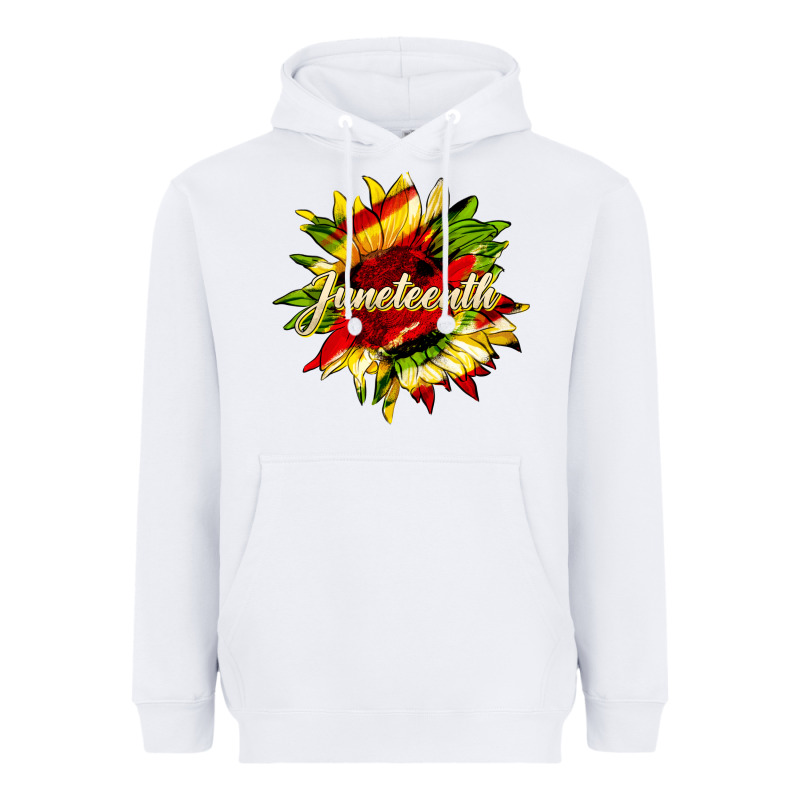 Juneteenth Sunflower Black Lives Matter Heavyweight Hoodie by HRA Design Shop | Teevron