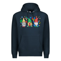 Navy autism gnome Premium Hoodie - MaliasSmallBusiness