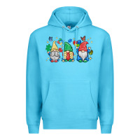 Ocean Blue autism gnome Premium Hoodie - MaliasSmallBusiness