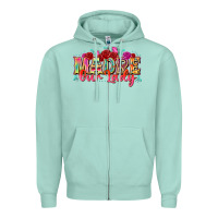 Seafoam madre our lady Zipper Hoodie - texasbilliewilder